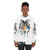 Watercolor wolf design on a sweatshirt - women