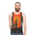 Retro unisex tank top with surreal space artwork - men