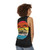 Delorean Sunset Unisex Tank Top - women back
