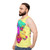 Pileup Unisex Tank Top with Colorful Monster Teeth Graphic - men side