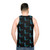 Unisex tank top with a cute pigeon print design - men back