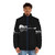 Nature-inspired minimalist puffer jacket with music theme - men front