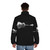 Nature-inspired minimalist puffer jacket with music theme - men back