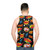 Comic book explosion unisex tank top - men back