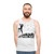 Pied Piper unisex tank top featuring a monotone, black and white design inspired by the classic fairy tale - men