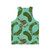 Unisex pickleback pattern aqua tank top - Back