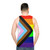 Unisex Inclusive Progress Pride Flag Tank Top - men back