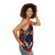 Unisex tank top with afrofuturistic, psychedelic art design - women side
