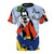 Goofy-inspired cartoon character t-shirt with a speckled blue background