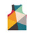Geometric colorful abstract unisex tank top - Back