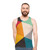 Geometric colorful abstract unisex tank top - men
