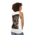 Unisex superhero comic book tank top - women back