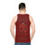The Crimson Chin Inspired Unisex Tank Top - men back