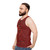 The Crimson Chin Inspired Unisex Tank Top - men side