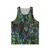 Colorful leopard print unisex tank top