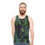 Colorful leopard print unisex tank top - men