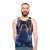 Anime unisex tank top with colorful fireworks and fantasy scenery - men
