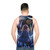 Anime unisex tank top with colorful fireworks and fantasy scenery - men back