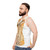Cone bra unisex tank top in retro 80s style - men side