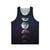 Unisex tank top featuring a watercolor design of the phases of the moon