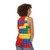 Colorful bricks design unisex tank top - women back