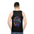 Colorful galactic unisex tank top - men back