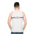 French slogan unisex tank top - men back