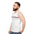 French slogan unisex tank top - men side