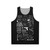 Collage of The Strokes black and white unisex tank top