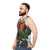 Unisex tank top featuring exotic birds like parrots, macaws, and cockatoos - men side