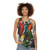 Unisex tank top featuring exotic birds like parrots, macaws, and cockatoos - women