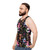 Unisex tank top featuring retro cereal monsters - men side
