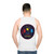 Unisex tank top inspired by cult movies and 60s fashion - men back