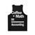 Unisex coffee math accounting tank top - Back