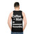 Unisex coffee math accounting tank top - men back
