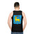 Croatia Istria Heraldic Goat Unisex Tank Top - men back
