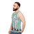Unisex tank top with watercolor forest design - men side