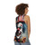 Creepy clown unisex Halloween tank top - women back