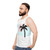 Retro unisex tank top for summer beach parties - men side