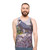 Peregrine falcon illustrated on a unisex tank top - men
