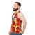 Pepperoni pizza tuxedo unisex tank top - men side