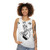 Unisex tank top with The Big Lebowski-inspired Kaoru Betto design - women