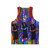 Clockwork unisex fantasy tank top with abstract and vintage design - Back