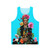 Unisex Frida Kahlo inspired tank top with "I Want To Be Inside Your Darkest Everything" text