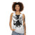Unisex fantasy claws tank top with a fierce predator design - women