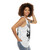 Unisex fantasy claws tank top with a fierce predator design - women side