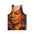 Nina Simone unisex tank top with "I Put a Spell on You" graphic