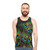 Colorful peacock feather unisex tank top - men