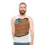 Retro peach unisex tank top - men