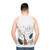 Unisex ukulele tank top with nature-inspired design - men back